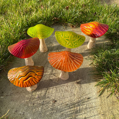 Glass mushrooms