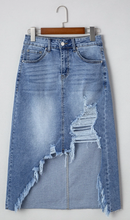 Myosotis Irregular Denim Shirt