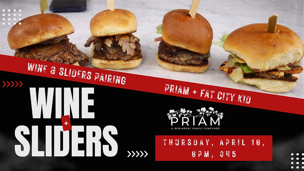 Wine & Sliders with Fat City Kid Food Truck