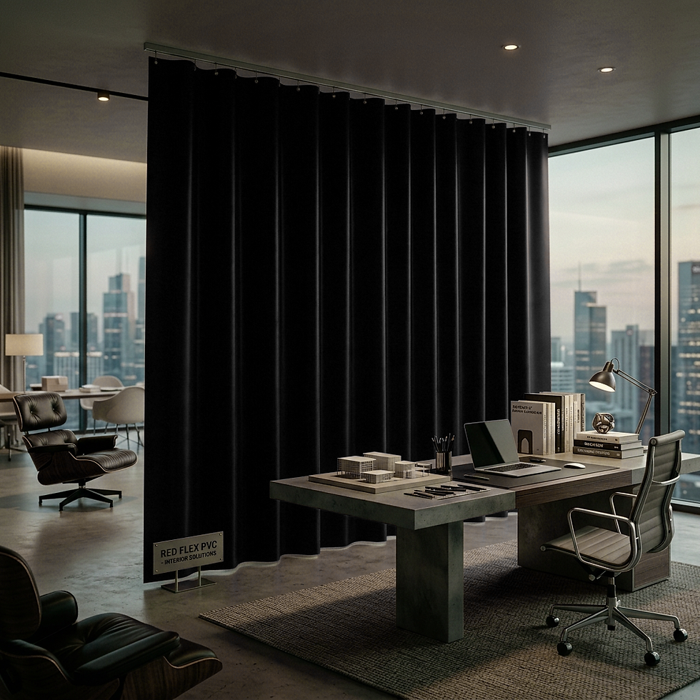 Miniatura: Rollo PVC Negro | Para Espacios y Ambientes Modernos | 45x20x2.5 | 1-PVCE174