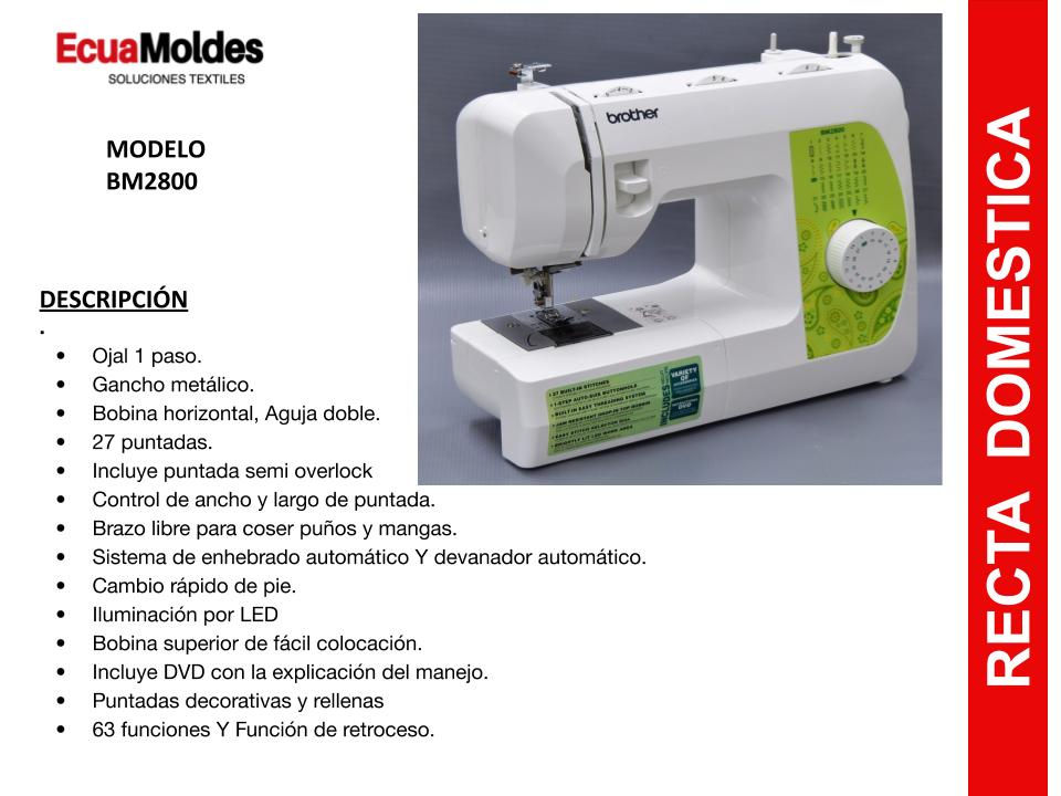 Miniatura: BM2800 - RECTA DOMESTICA BROTHER