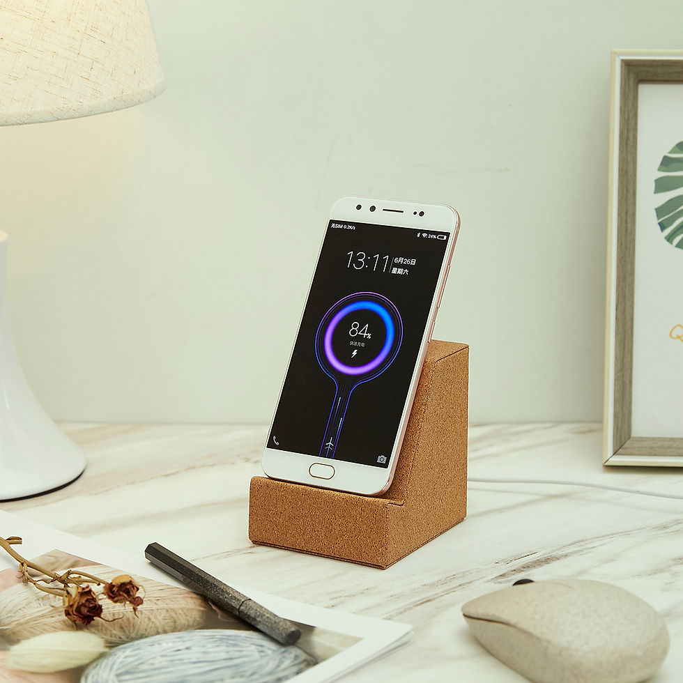 Thumbnail: Cork Bluetooth Speaker wireless charger