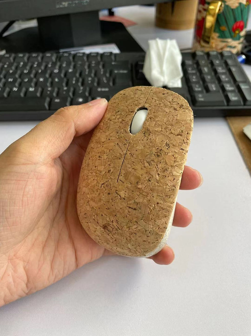 Eco friendly Wheat Straw Wireless mouse for promotional gifts