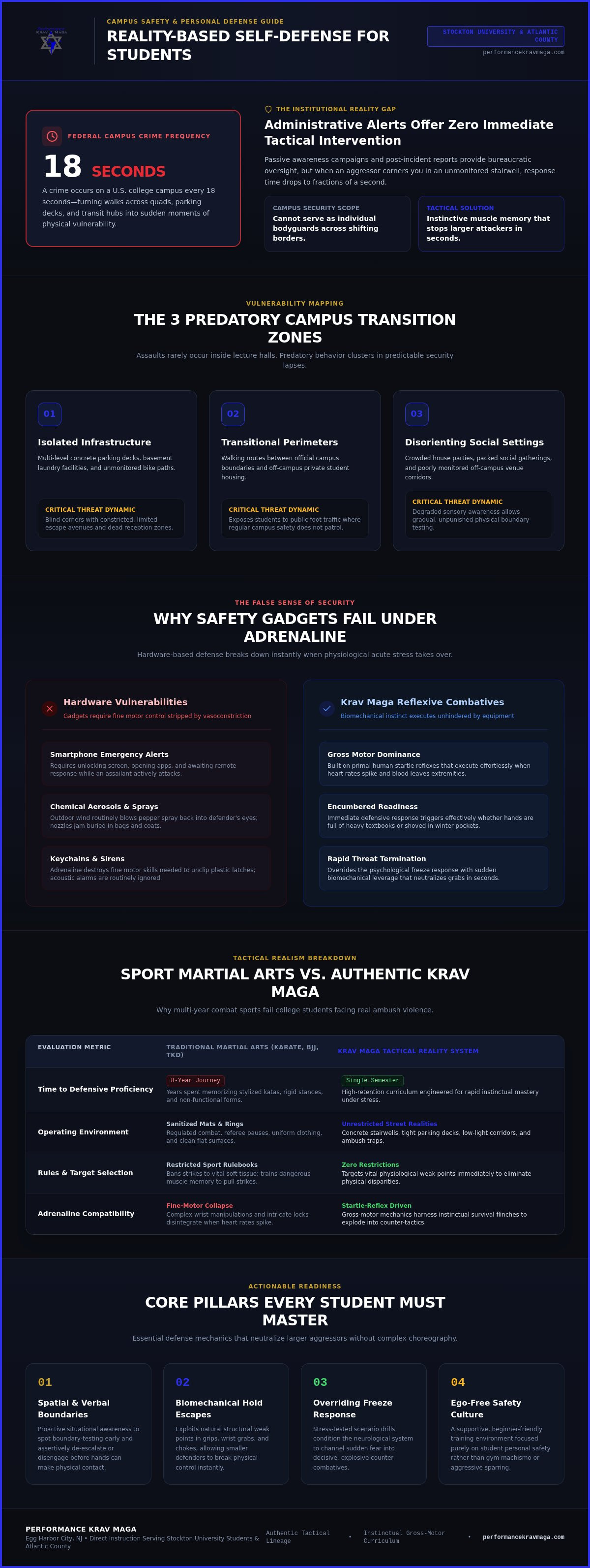 Self defense classes for college students near me