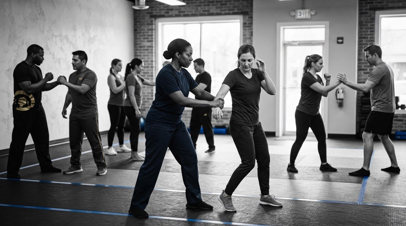 Self defense techniques for common attacks and safer exits