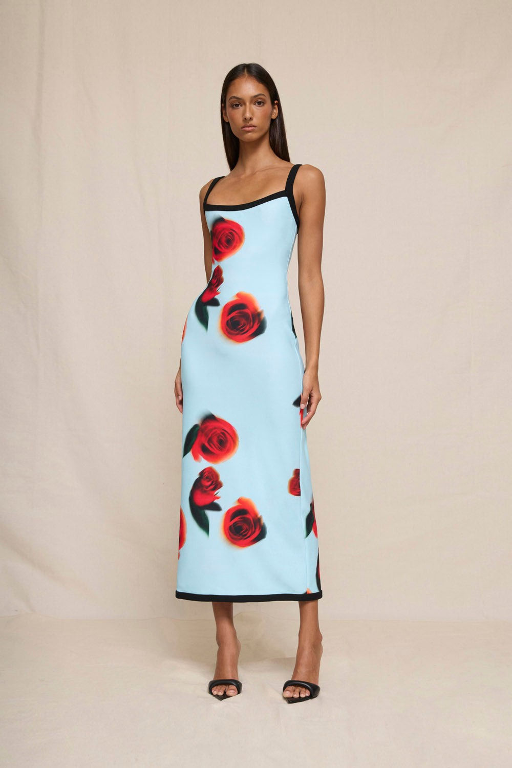 Sky Rose Midi Dress