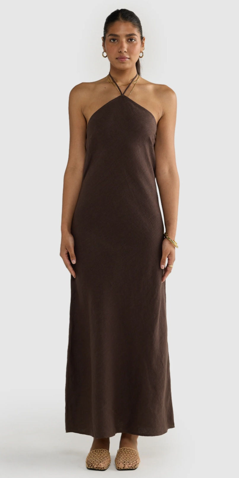 Zia Linen Maxi Dress