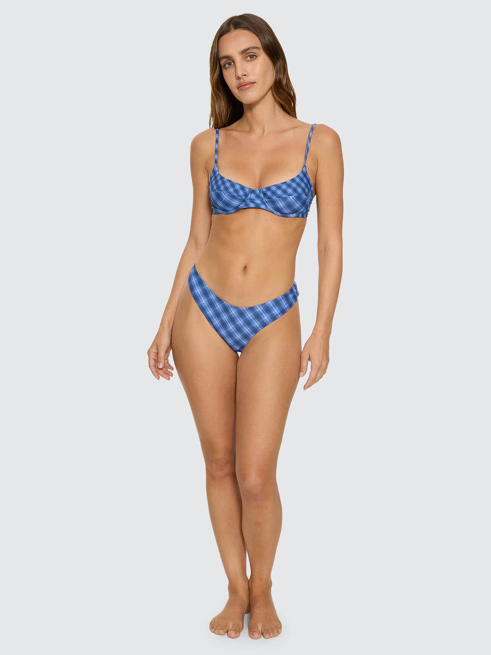 High Speed Check Bikini Bottom