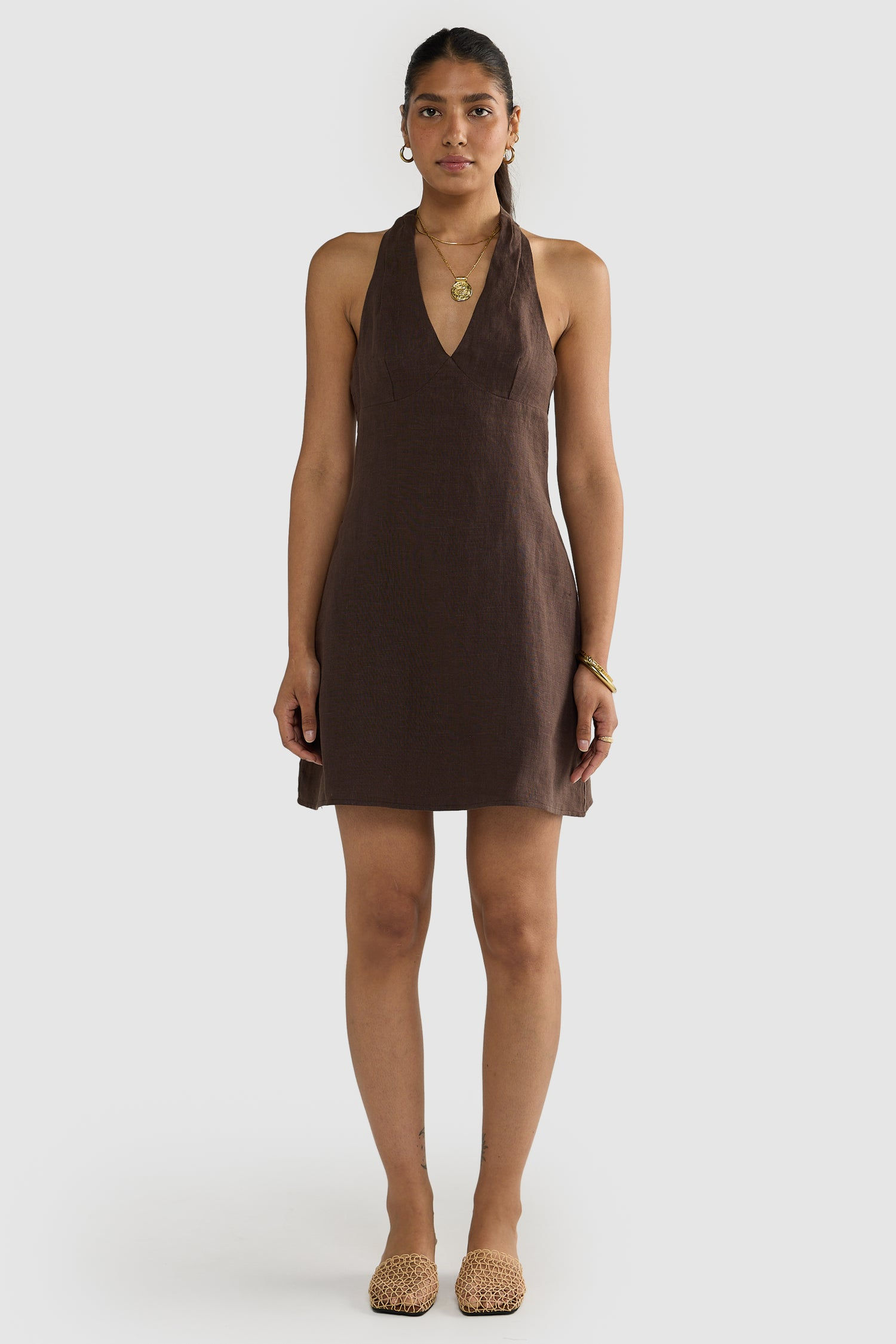 Rosa Linen Mini Dress