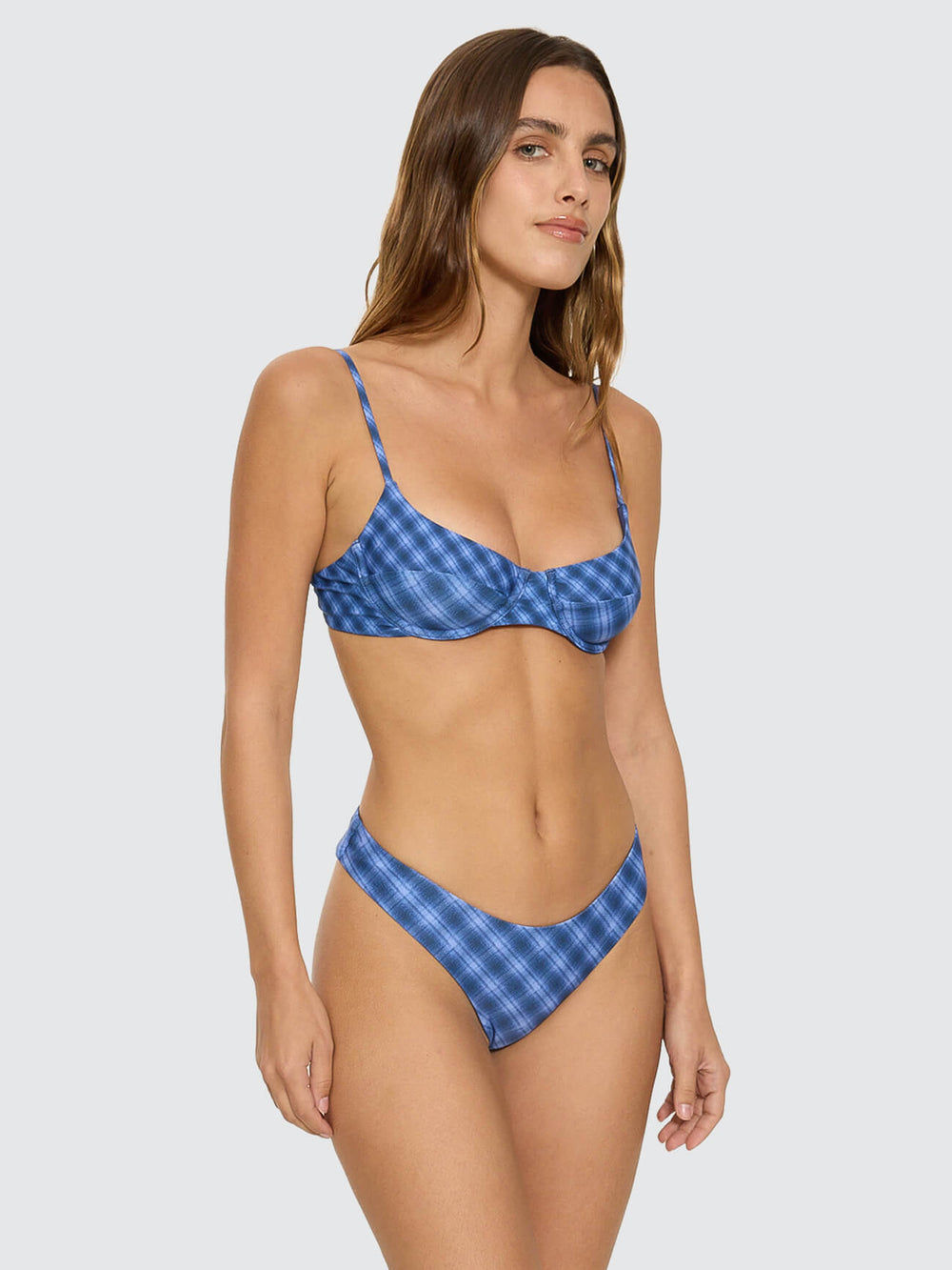 High Speed Check Bikini Bottom