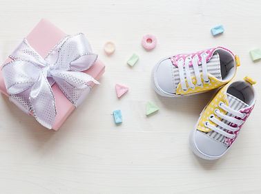 Children shoes for a surrogate