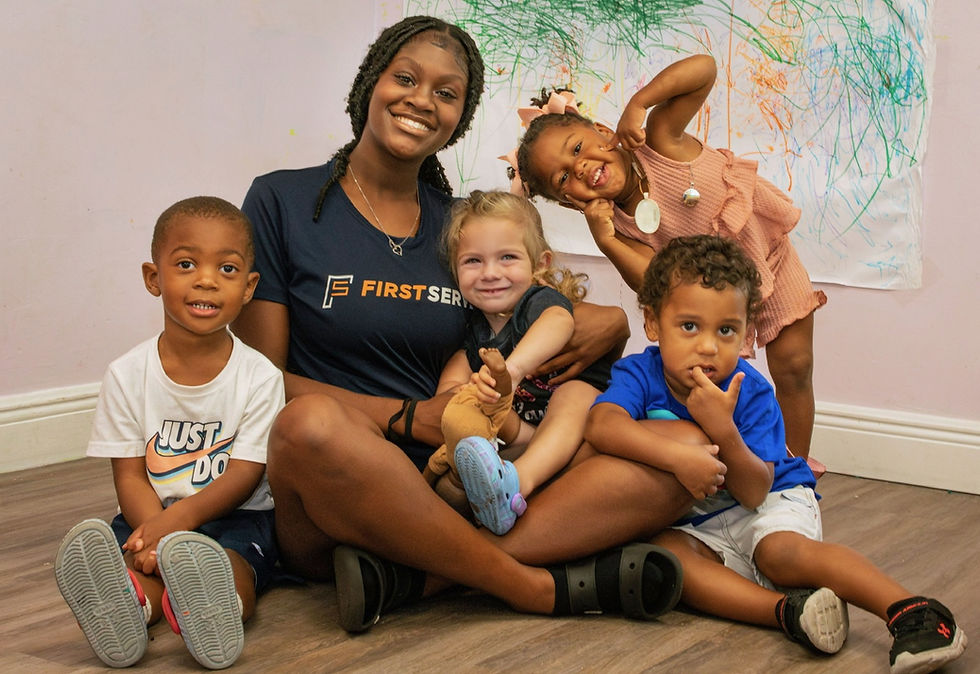 First serve Brandon zariah quincy layla and staff.jpg