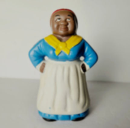 Vintage Black Americana Figural Cast Iron Mammy Coin Bank  Aunt Jemima Iron Bank