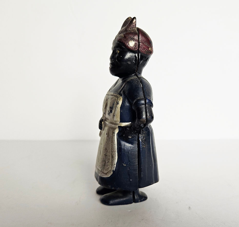 Thumbnail: Antique Cast Iron C1920s AC Williams Aunt Germima (Jemima) Still Coin Bank
