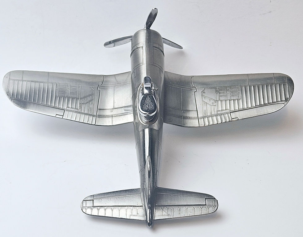 Thumbnail: Vintage Westland Japanese F4U-1 Corsair Fighter Plane Tabletop Cigarette Lighter