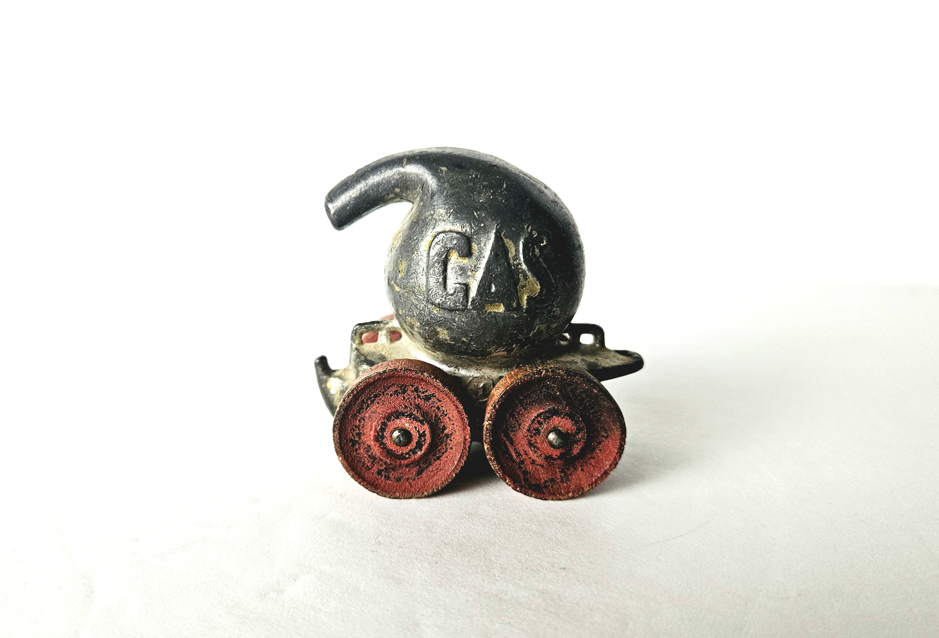 Vintage c1930s Lead Manoil Barclay WW1 USA Army Chemical Gas Tanker Toy Car