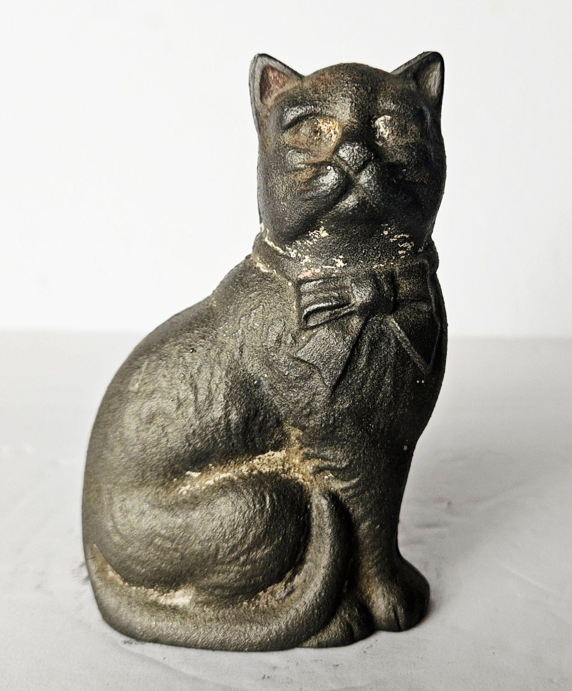 C1920 Cast Iron Cat Coin Bank