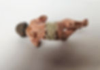 Thumbnail: Primitive Antique Patinated Polychrome Christ Child  Figural Religious Sculptura