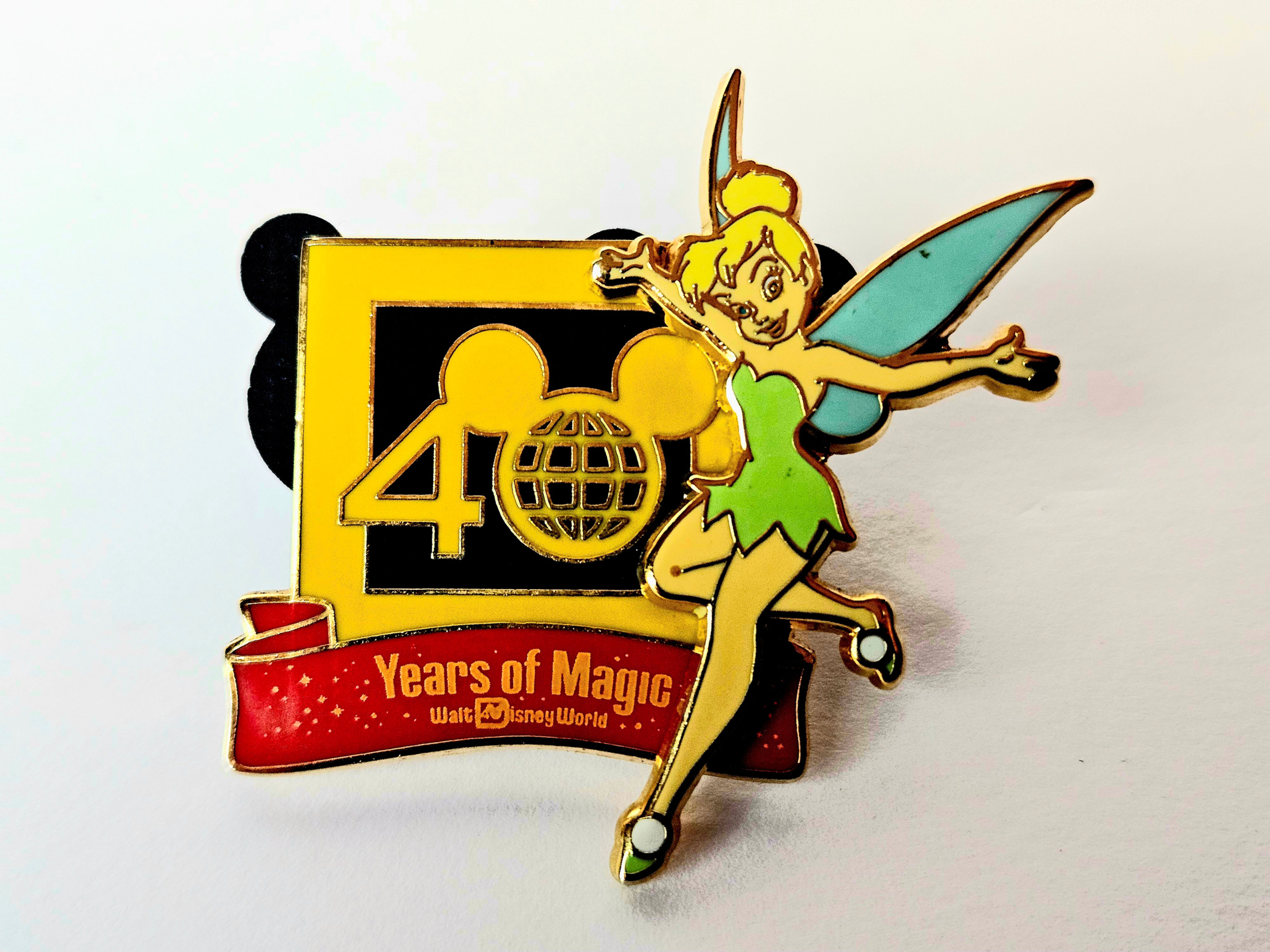 Walt Disney World 40 Years of Magic Tinker Bell Pin | Anniversary Disney Collect