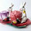 Thumbnail: Corner Ruby Spring Collection 3 Pc Bunny Rabbit & Tulip Salt & Pepper Shakers