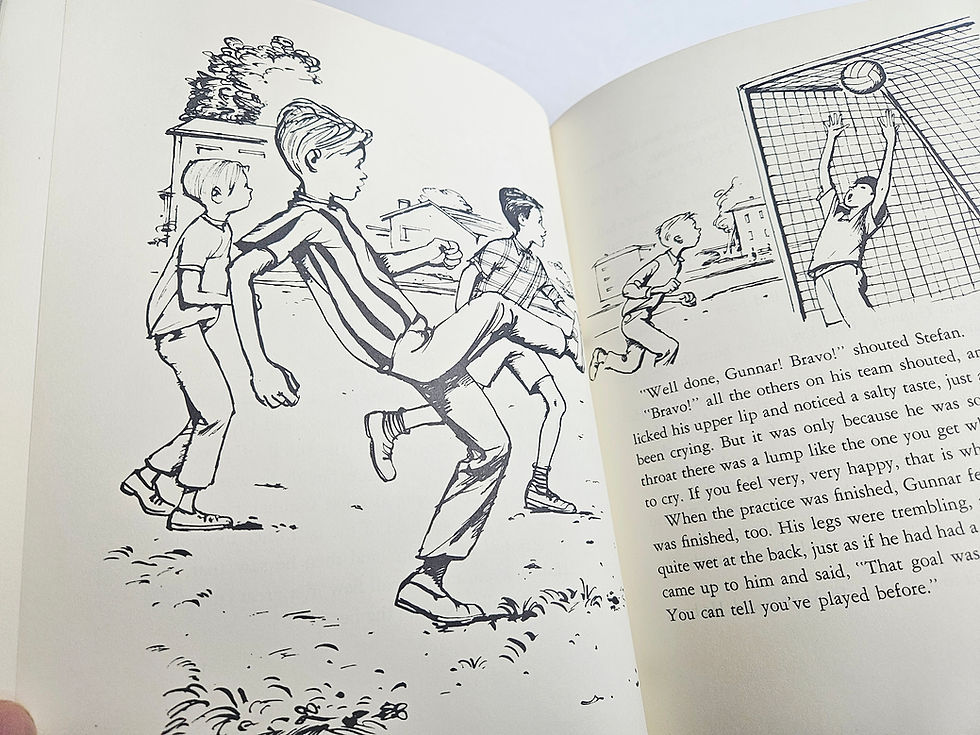 Thumbnail: Gunnar Scores a Goal - 1st American Edition (1968) Kerstin Thorvall - Inscribed