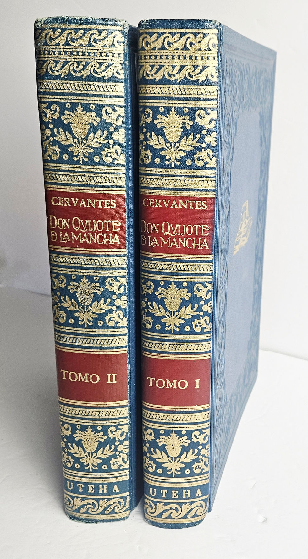 Thumbnail: Don Quijote de la Mancha - Cervantes - 2 Tomos UTEHA Hardcover Spanish Vintage