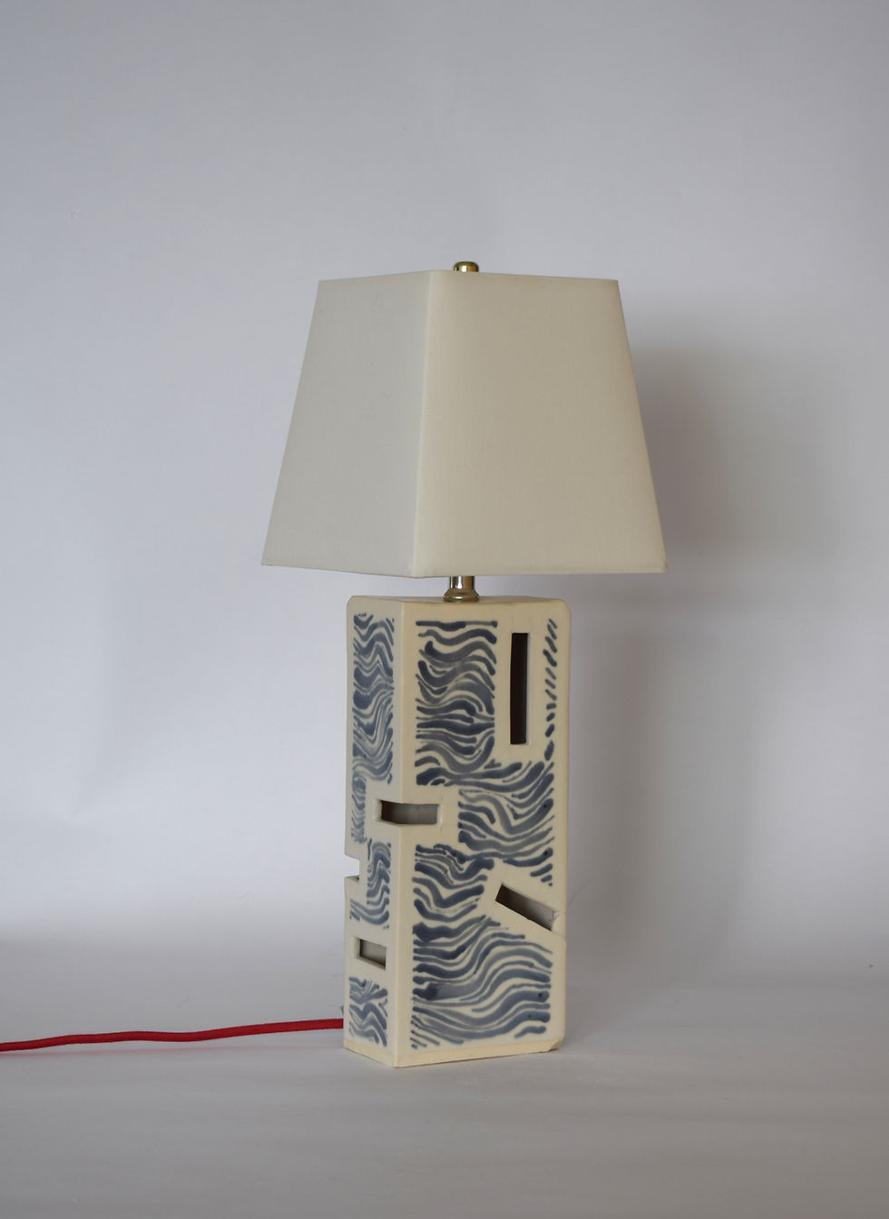Thumbnail: Random openings hand-painted lamp