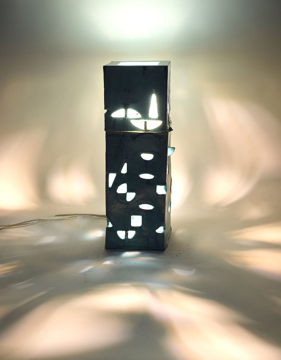 Thumbnail: blue one and half height  lamp