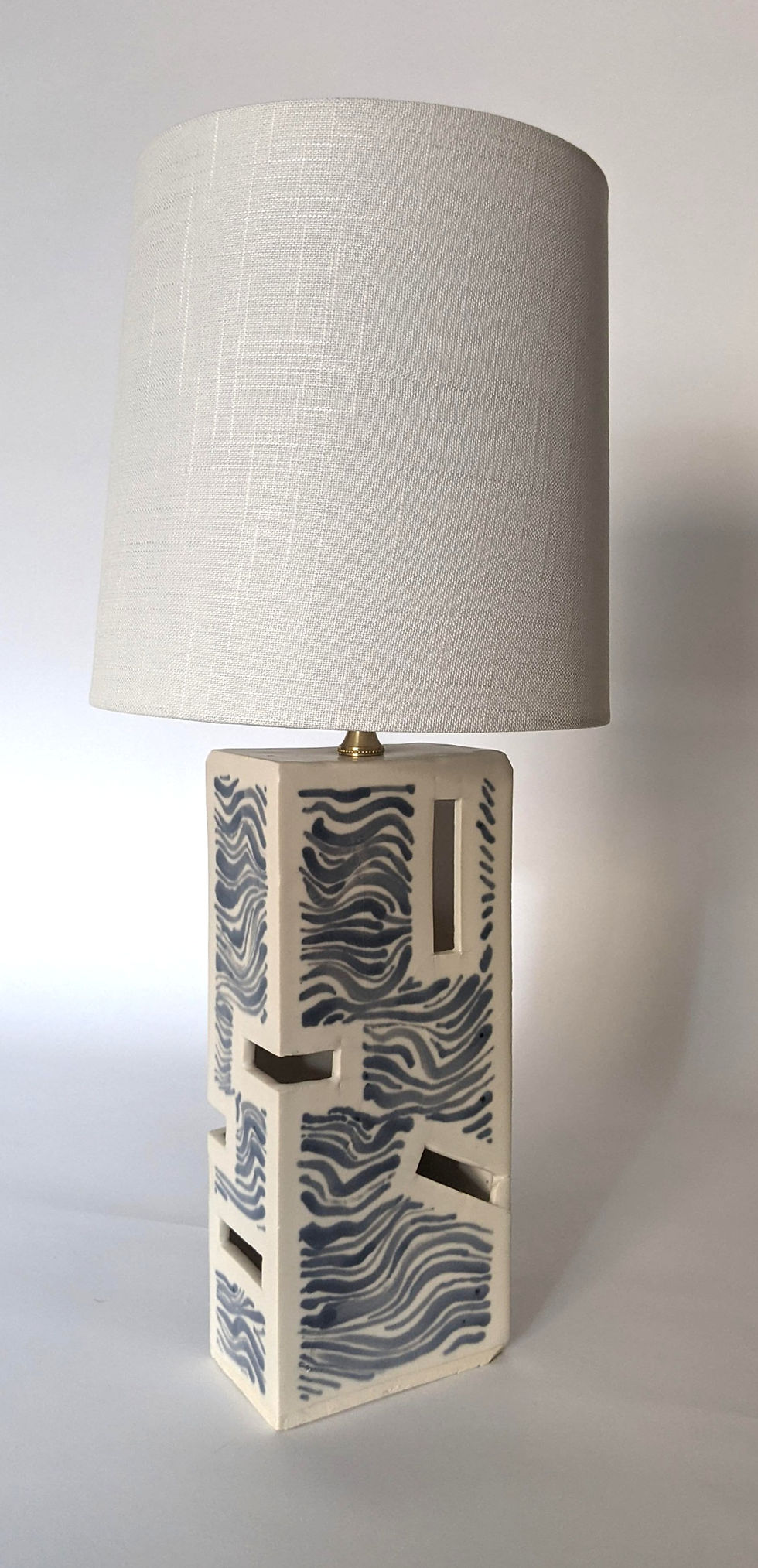 Thumbnail: Random openings hand-painted lamp