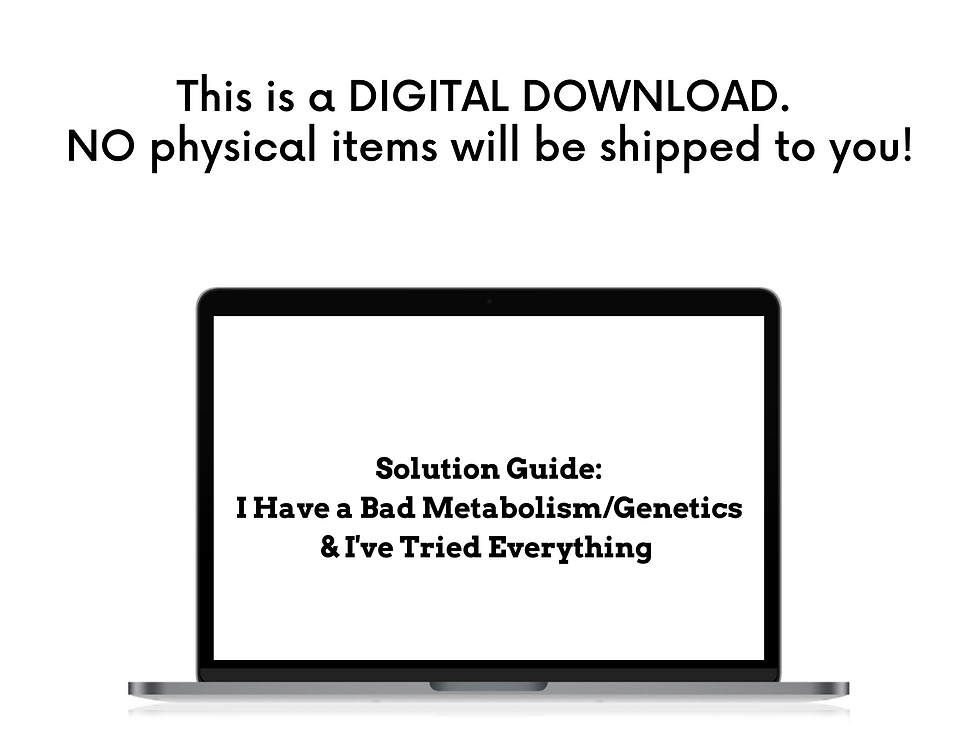Thumbnail: Solution Guide: I Have a Bad Metabolism/Genetics & I've Tried Everything