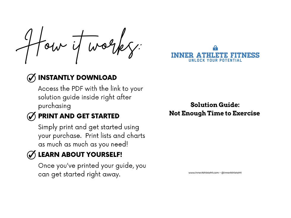 Thumbnail: Solution Guide: I Don't Have Time to Exercise
