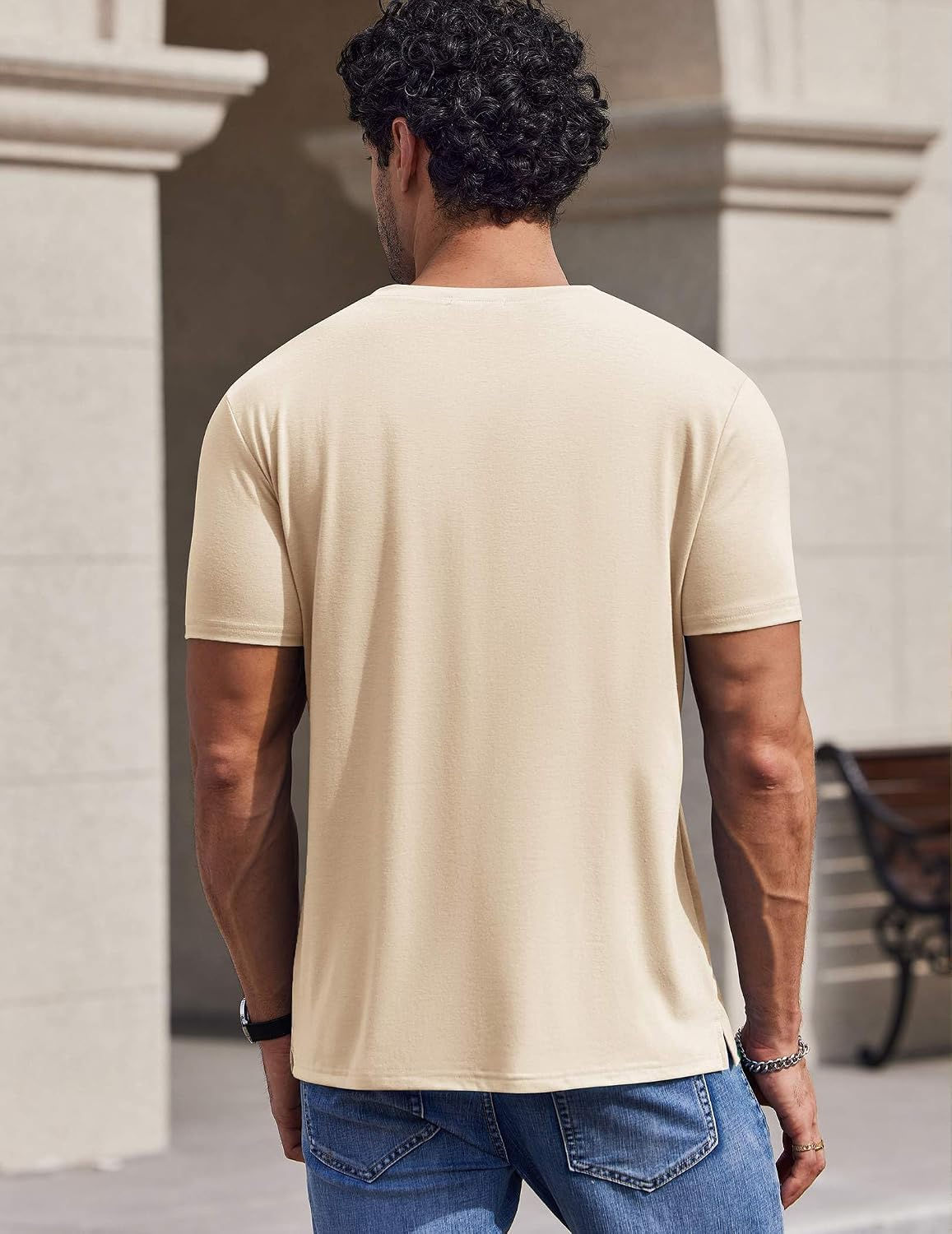 COOFANDY Men's T-Shirts Short Sleeve Crew Neck T Shirts Casual Classic Basic Tee