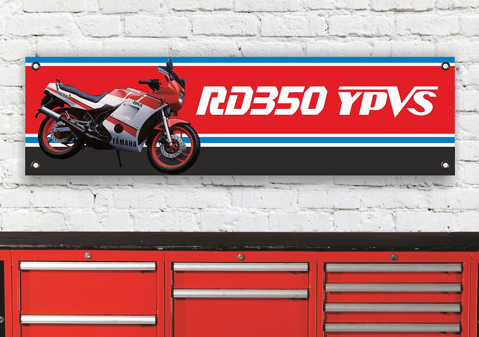 RD350 YPVS PRINTED 2WHEELZ BANNER