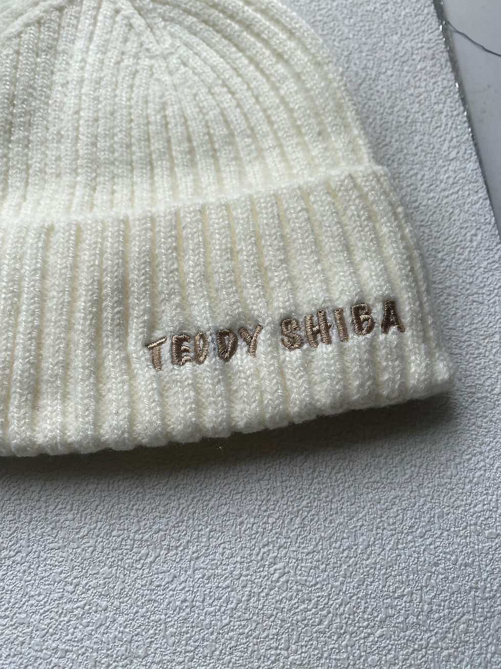 縮圖：Teddy Shiba｜刺繡冷帽 Beanie