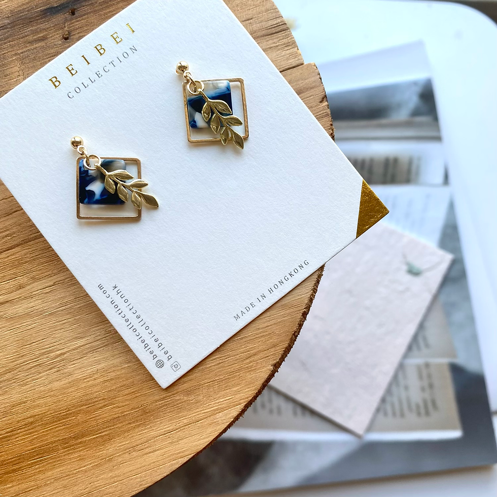 Thumbnail: Forest style earrings | Two pairs of No. V21