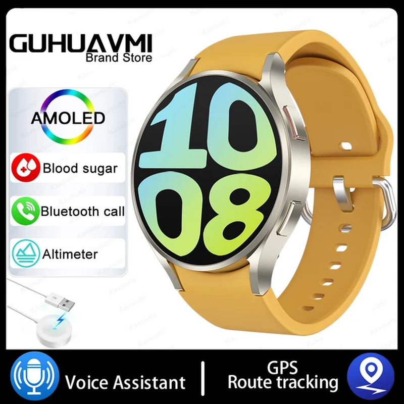 Miniatura: 2023 for Galaxy Watch 6 Classic NFC Blood Sugar Smart Watch Men Custom Dial Voic