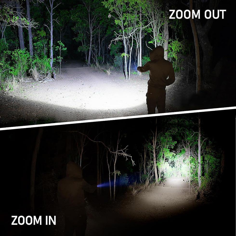 Miniature : Travel Size LED Torch Rechargeable Super Bright Adjustable Focus