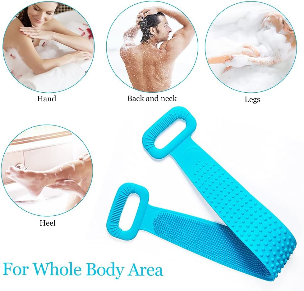Miniature : Body Brush Back Scrubber, Silicone Bath Shower Brush for Women and Man, Soft Exf
