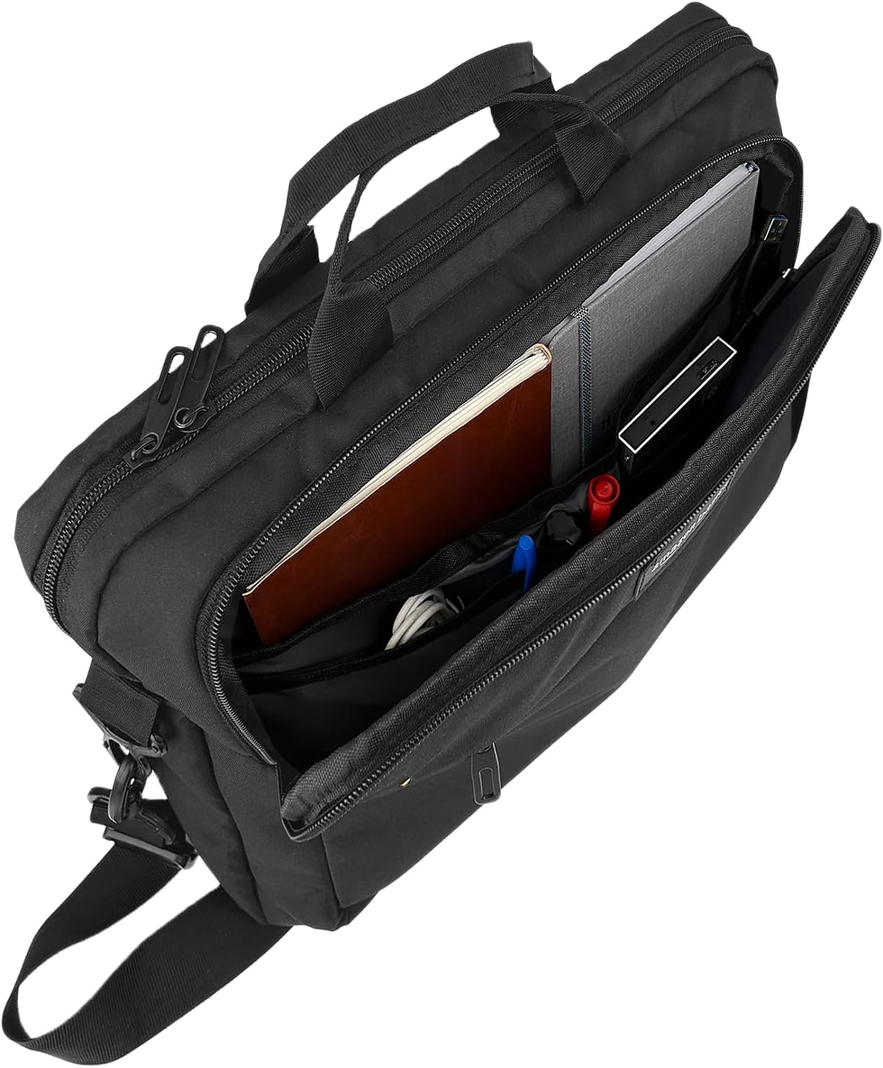 Miniatura: Compact Laptop Shoulder Bag Carrying Case with Padded Strap and Zippered Accesso