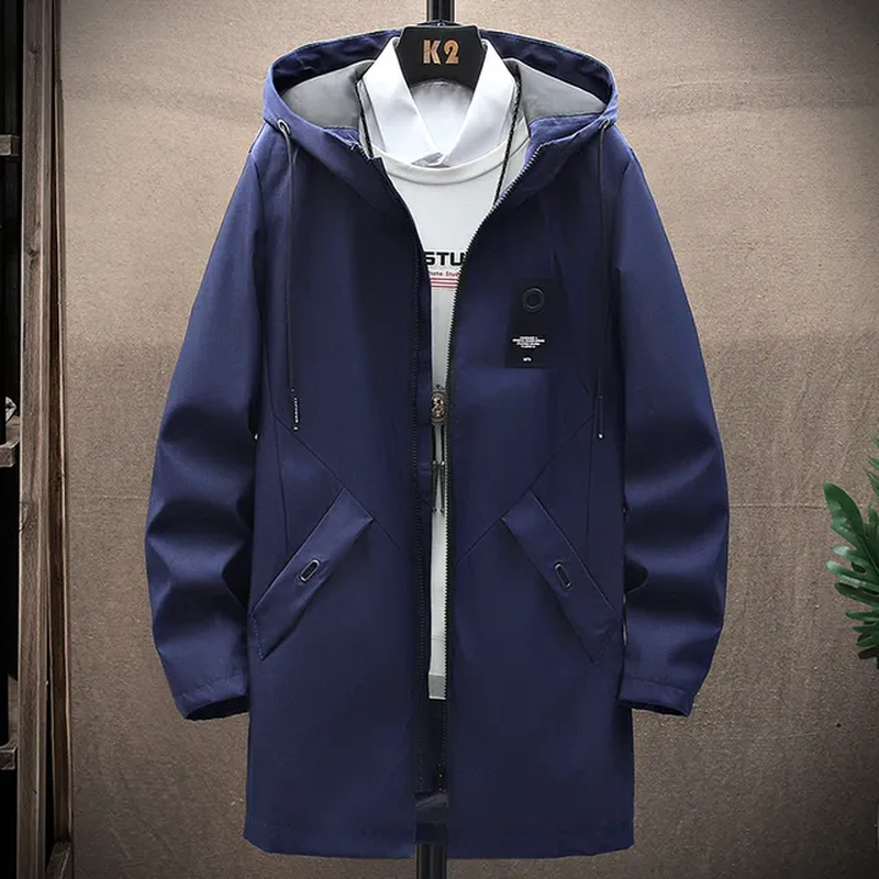Miniatura: Men's Hooded Windbreaker Coat.