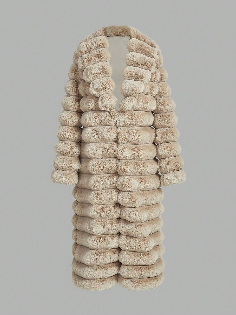Miniatura: Women's Elegant Faux Fur Long Coat – Luxurious Winter Outerwear