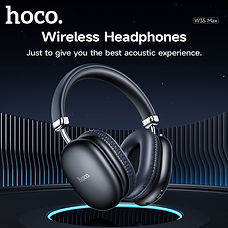 HOCO Upgraded W35 Max Bluetooth 5.3 Wireless Headphones with 40mm Drivers