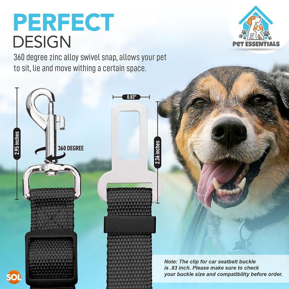 Miniatura: Adjustable Pet Dog Seat Belt