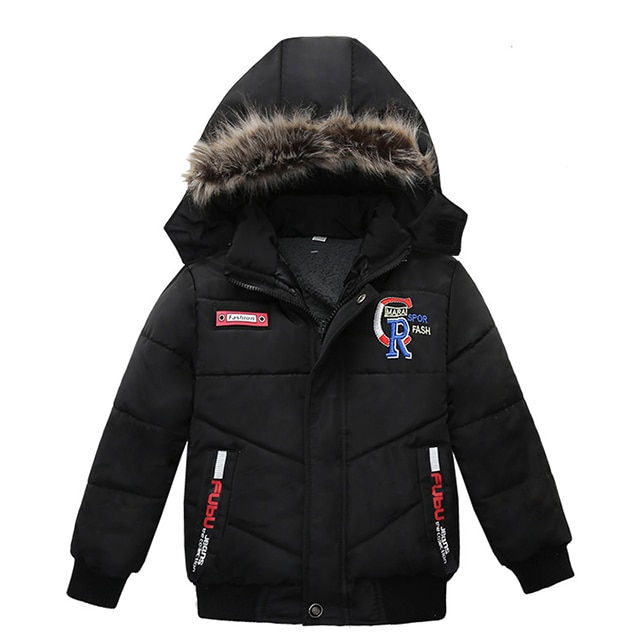 Miniatura: Children Hooded Warm Jacket