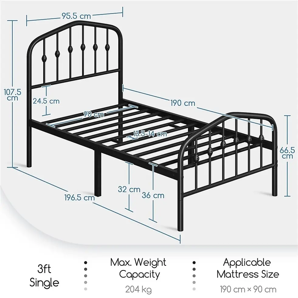 Miniatura: Vintage-Inspired Platform Bed Frame - Simplistic Yet Classy