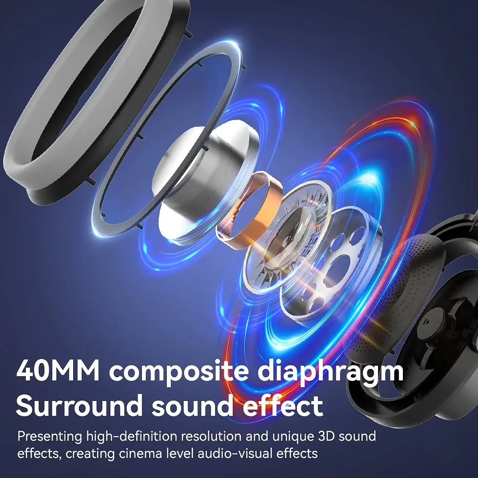 Thumbnail: Mpow Wireless Bluetooth Headphones – Deep Bass, Noise Isolation, 60H Playtime, Foldable Over-Ear Headset with Mic – Comfort M