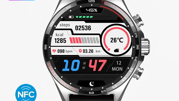 Outdoor Sports GPS Smart Watch Men: Bluetooth Calling,HD Display,Health Monitor