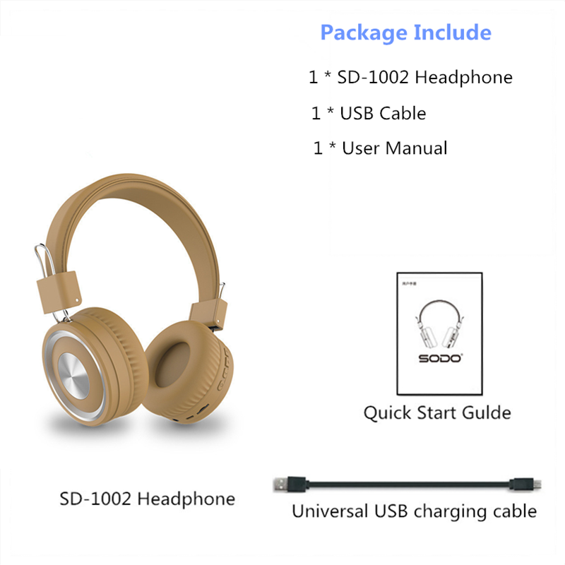 Thumbnail: SODO SD-1002 On-Ear Bluetooth Wireless Headphones