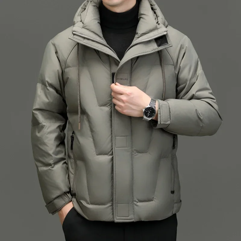 Miniatura: Men's Autumn and Winter New High-End Fashion Hooded Warm Jacket