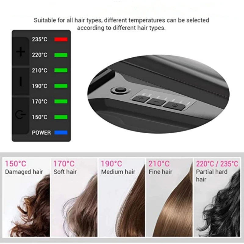 Miniatura: Professional Hair Steam Straightener - Infrared Care.